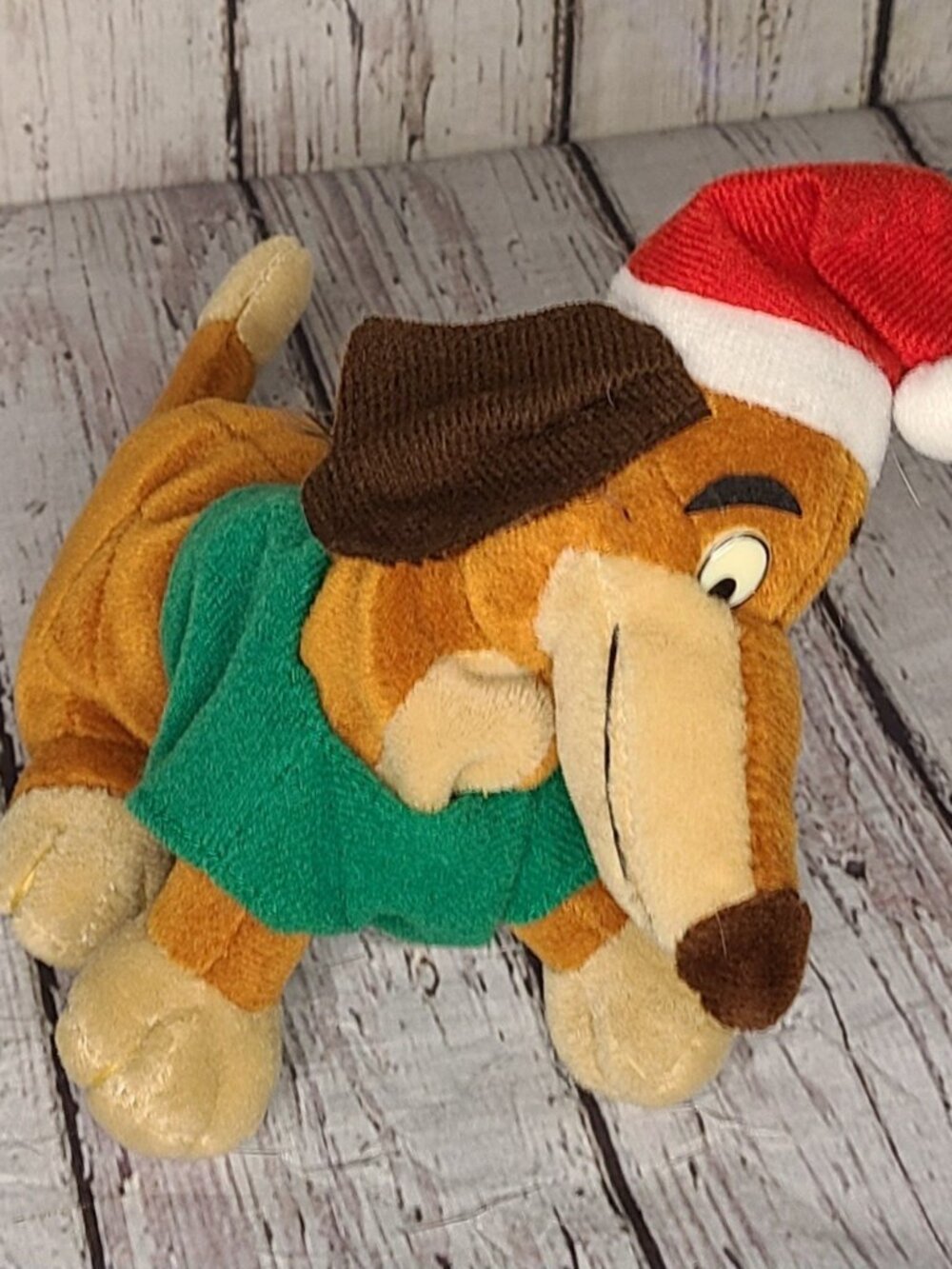 8" Vintage 1998 All Dogs Go To Heaven Itchy Dachschund Itchy Beanbag Plush MGM